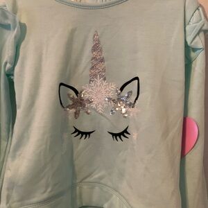 Super cute girls unicorn matching set.size 5 brand new with tags